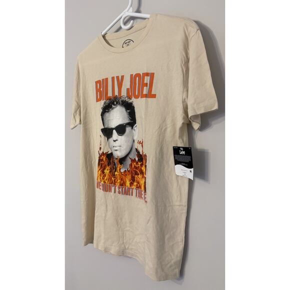 Billy Joel T-Shirt Tee Shirt We Didn't Start the Fire Lee Classic Fit Size S - Picture 2 of 6